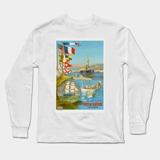 Port de Guerre. Toulon. France Vintage Poster 1901 Long Sleeve T-Shirt